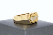 Bicolor 14 Karaat herenring - 19,8 mm