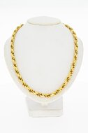 8 Karaat (geel) Koord ketting - 64,5 cm