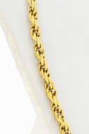 8 Karaat (geel) Koord ketting - 64,5 cm