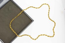 8 Karaat (geel) Koord ketting - 64,5 cm