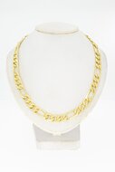 14 karaat Figaro mannen ketting - 61 cm