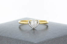 9 karaat dames hartjes ringetje - 15,4 mm