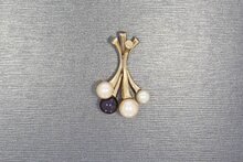 18 karaat Parel dames kettinghanger - 3,1 cm