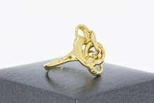 Vintage dames ring 9 karaat (geel) - 17,5 mm
