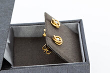 14 karaat gouden Parel oorknopjes - 0,7 cm