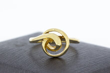 14 karaat Gouden Knoop dames ring - 17 mm