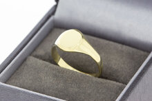 Pink ring dames 14 karaat goud - 17 mm