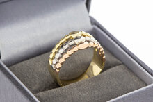 14 karaat goud ring dames - 18,3 mm