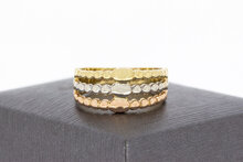 14 karaat goud ring dames - 18,3 mm