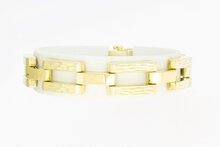 14 Karaat gouden dames armband - 17,4 cm