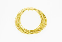 18 Karaat gouden dames armband - 18,9 cm