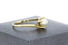 14 Karaat geelgouden Parel ring dames- 18,3 mm