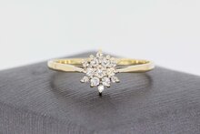 14 karaat goudenring met saffier - 20,3 mm