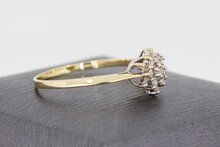 14 karaat goudenring met saffier - 20,3 mm