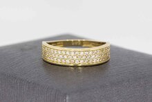 14 karaat gouden dames ring - 16,4 mm