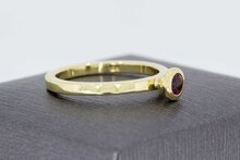 14 Karaat goud Robijn ring - 18,5 mm