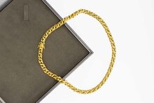 18 karaat gouden dames ketting - 40,8 cm