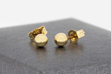 14 karaat gouden oorbelletjes - 0,4 cm