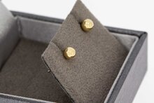 14 karaat gouden oorbelletjes - 0,4 cm