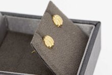 14 karaat gouden bol oorknopjes - 0,6 mm