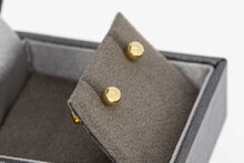 14 Karaat gouden bol oorknopjes - 0,4 cm