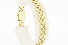 14 karaat gouden damesarmband - 19 cm