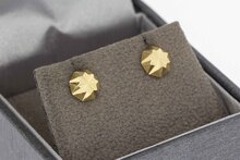 14 Karaat gouden bol oorknopjes - 0,6 cm