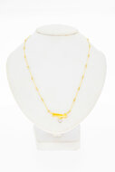 18 Karaat goud dames diamant Collier - 44 cm