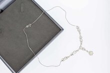 Edelsteen dames ketting 18 Karaat - 49,5 cm