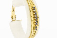 14 Karaat gouden dames armband - 19 cm