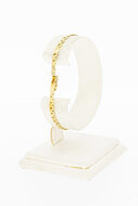14 Karaat gouden dames armband - 18,2 cm