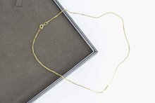 14 Karaat gouden dames kettingje - 38,5 cm