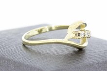 14 Karaat dames ring met Diamant - 17,5 mm