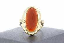 14 Karaat Carneool dames ring - 18,3 mm