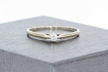 18 Karaat gouden dames diamantring - 16 mm