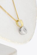 14 Karaat gouden dameshanger met Diamant