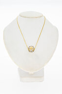 Diamant ketting hanger 18 Karaat - 1,5 cm