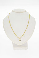 8 Karaat (geel) edelsteen Kettinghanger dames