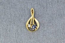 8 Karaat (geel) edelsteen Kettinghanger dames
