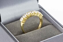 14 Karaat dames ring met Zirkonia - 17,5 mm