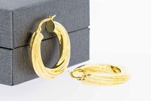 14 Karaat gouden oorringen dames - 2,4 cm