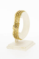 Gevlochten 14 Karaat  dames armband - 19,3 cm