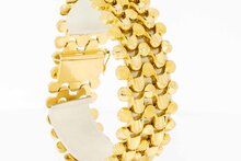 18 Karaat gouden vintage dames armband - 19,3 cm