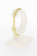 14 karaat gevlochten dames armband - 19,5 cm