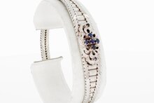 18 Karaat witgoud dames armband - 18,6 cm
