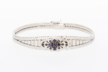 18 Karaat witgoud dames armband - 18,6 cm