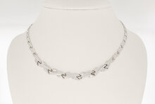 14 Karaat witgouden dames Collier - 43 cm