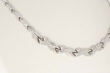 14 Karaat witgouden dames Collier - 43 cm