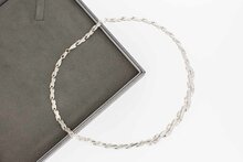 14 Karaat witgouden dames Collier - 43 cm