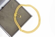 Gevlochten ketting 18 Karaat goud - 46 cm